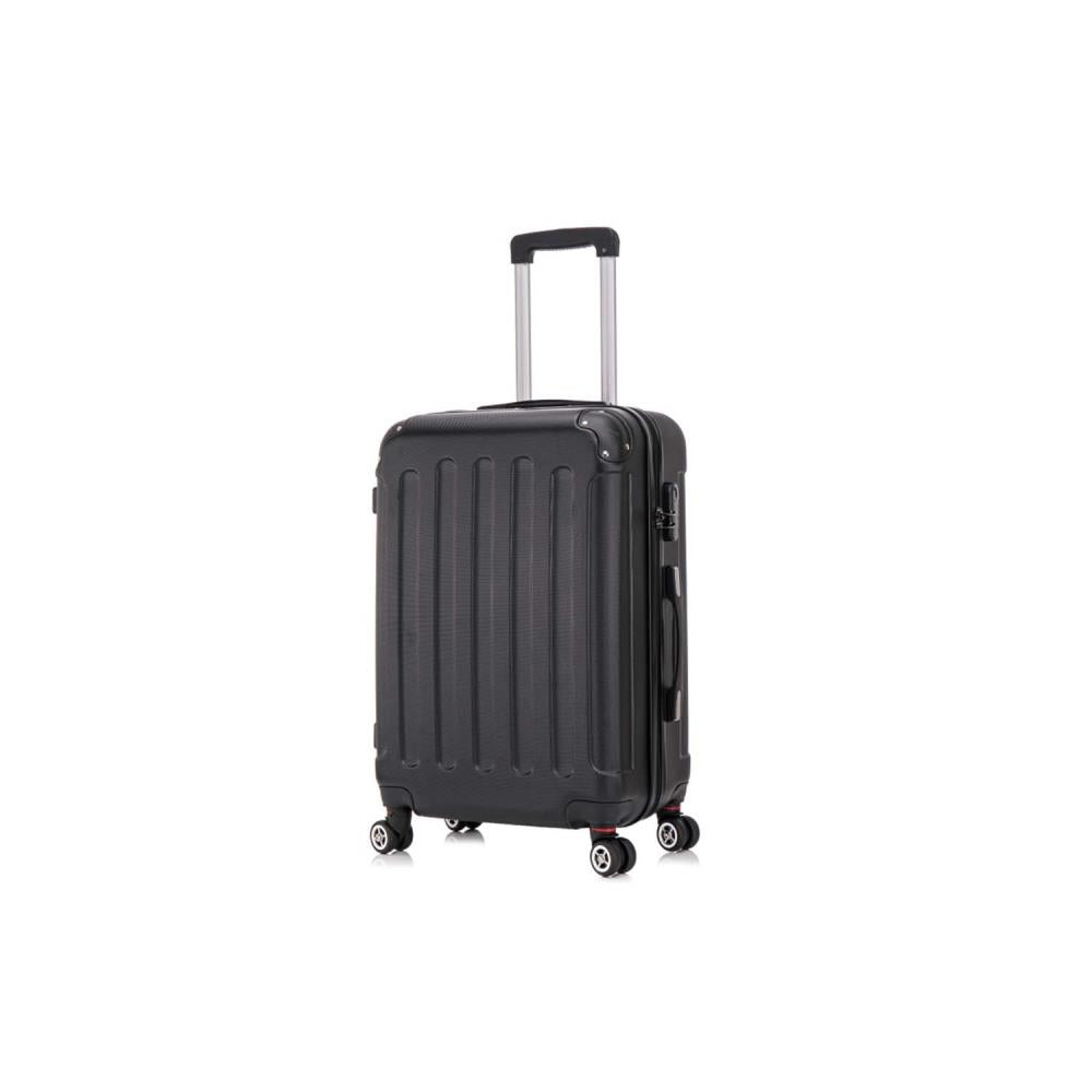 Herolite Hongkong Schwarz 4-Doppelrollen Trolley M 67 cm