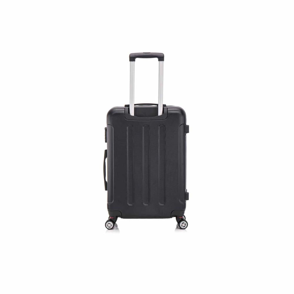 Herolite Hongkong Schwarz 4-Doppelrollen Trolley M 67 cm