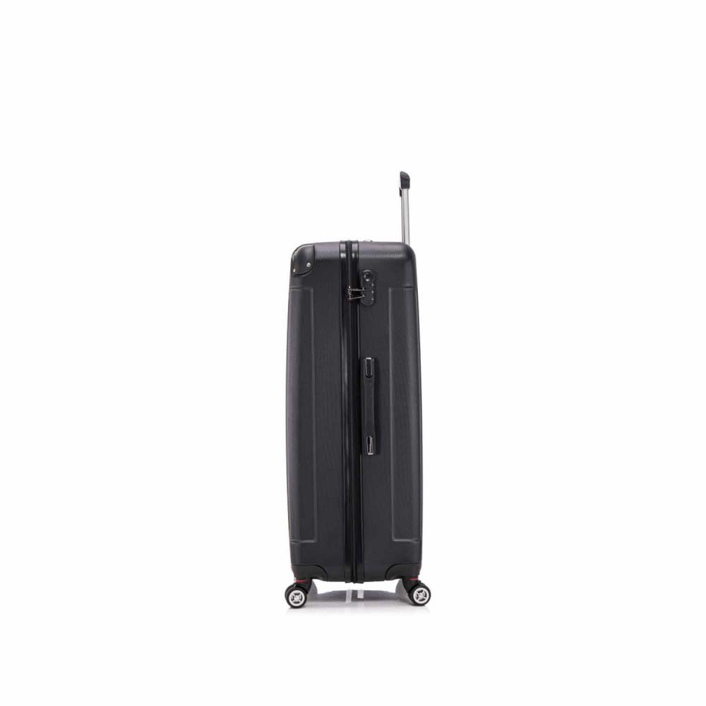 Herolite Hongkong Schwarz 4-Doppelrollen Trolley XL 87 cm