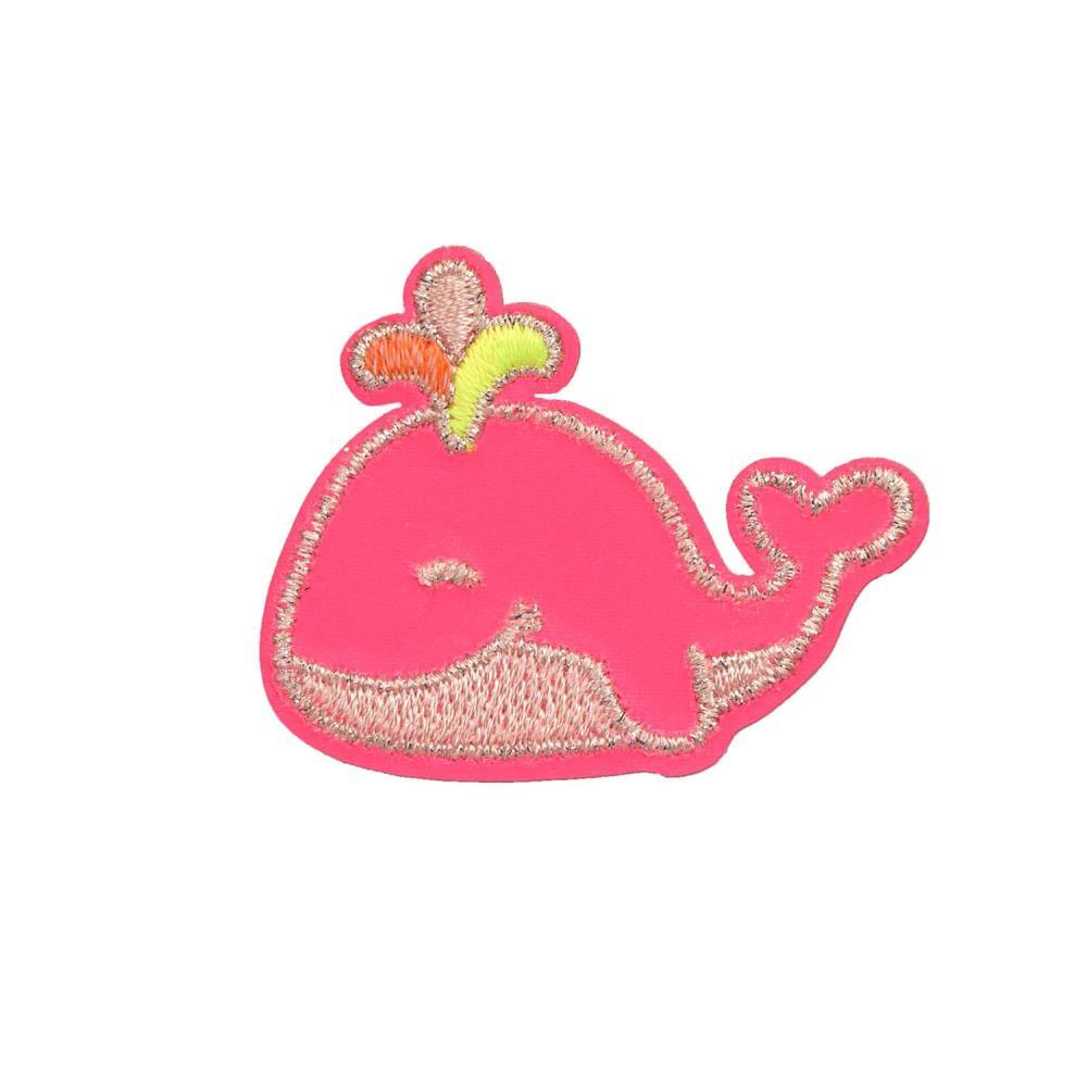 Lässig Whale Pink Textil Sticker 3tlg.