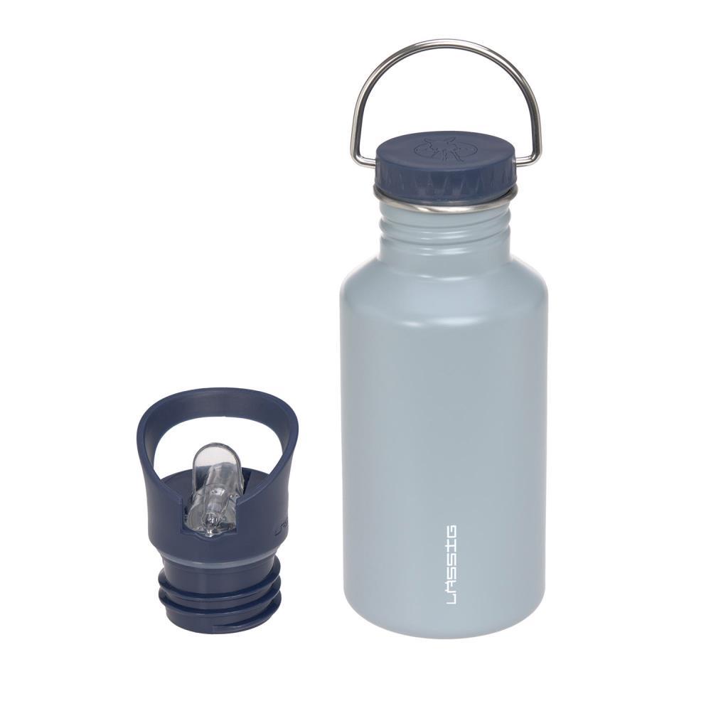 Lässig Unique Steel Light Blue Edelstahl Trinkflasche