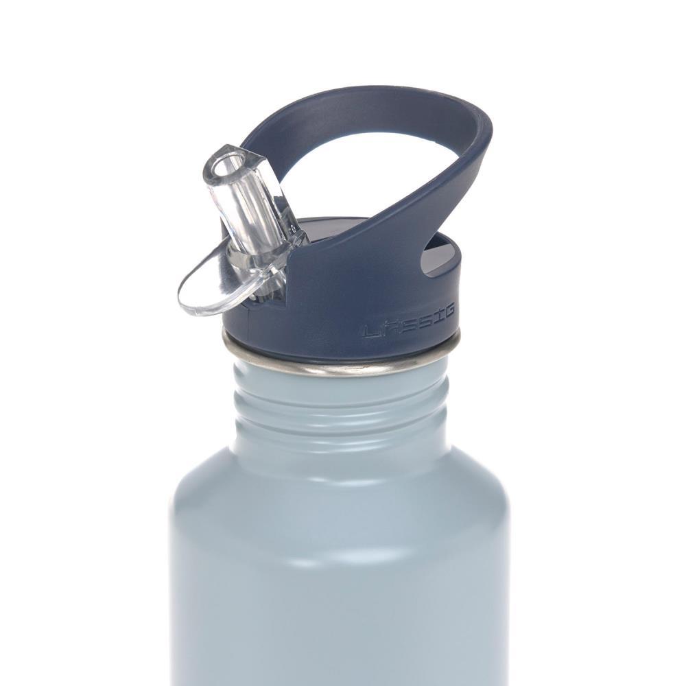 Lässig Unique Steel Light Blue Edelstahl Trinkflasche