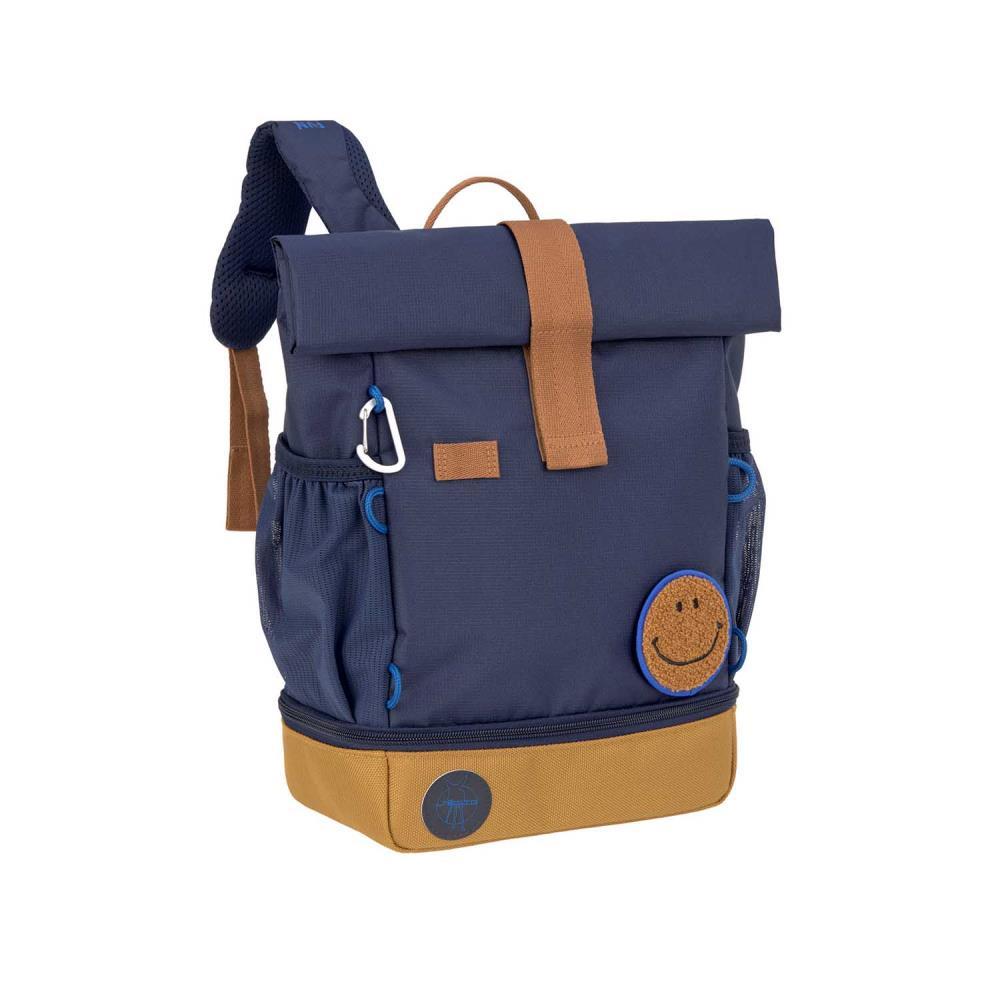 Lässig Mini Happy Prints Little Gang Navy Rolltop Kindergartenrucksack