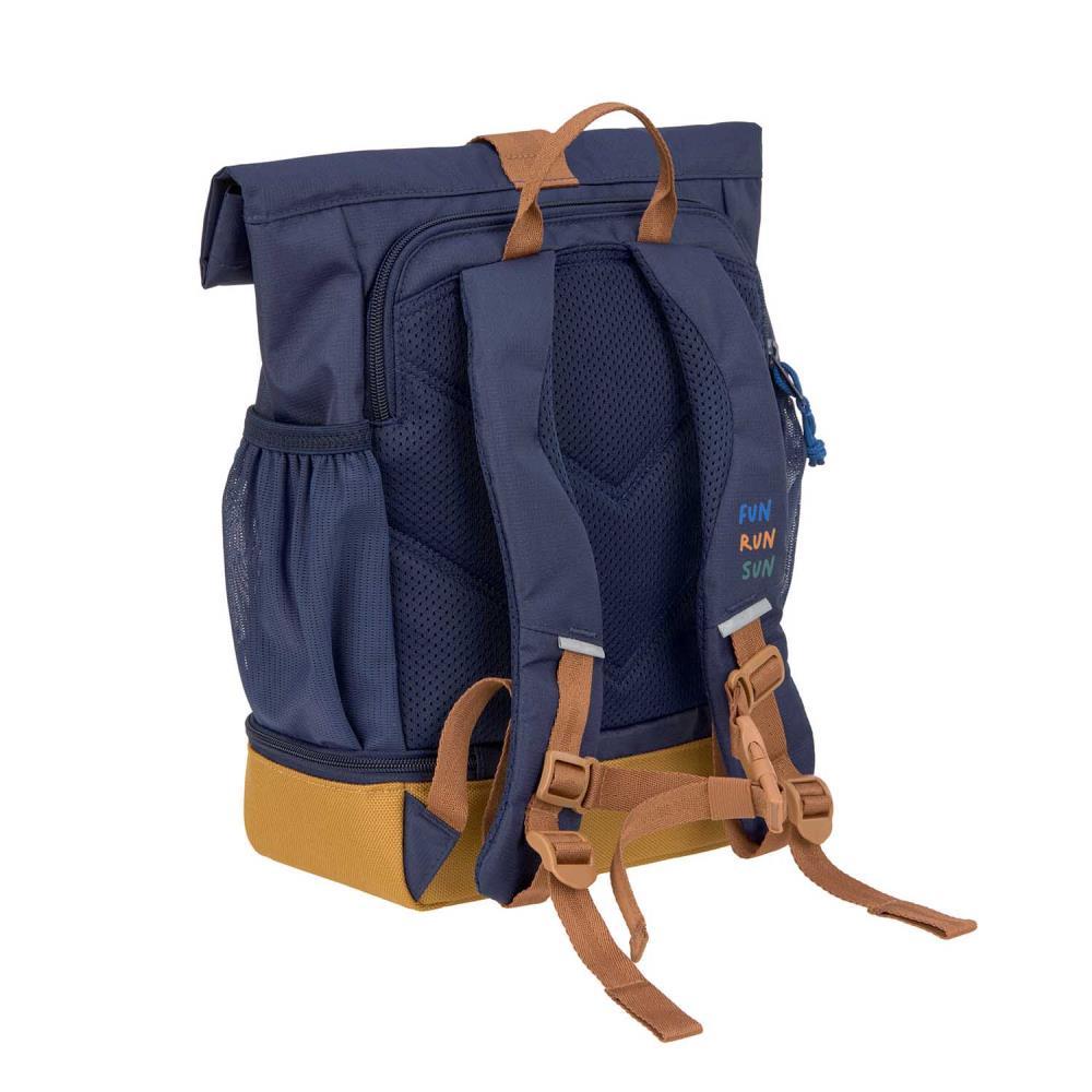 Lässig Mini Happy Prints Little Gang Navy Rolltop Kindergartenrucksack