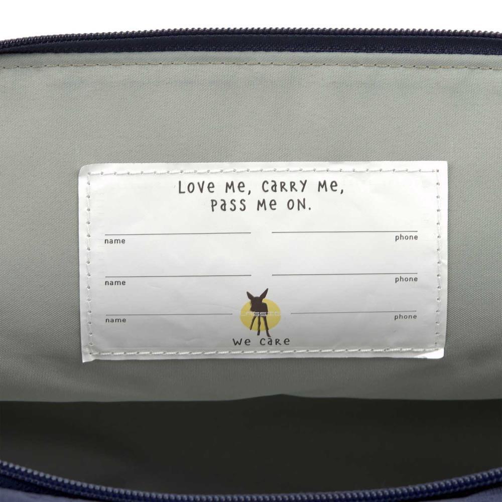 Lässig Mini Happy Prints Little Gang Navy Rolltop Kindergartenrucksack