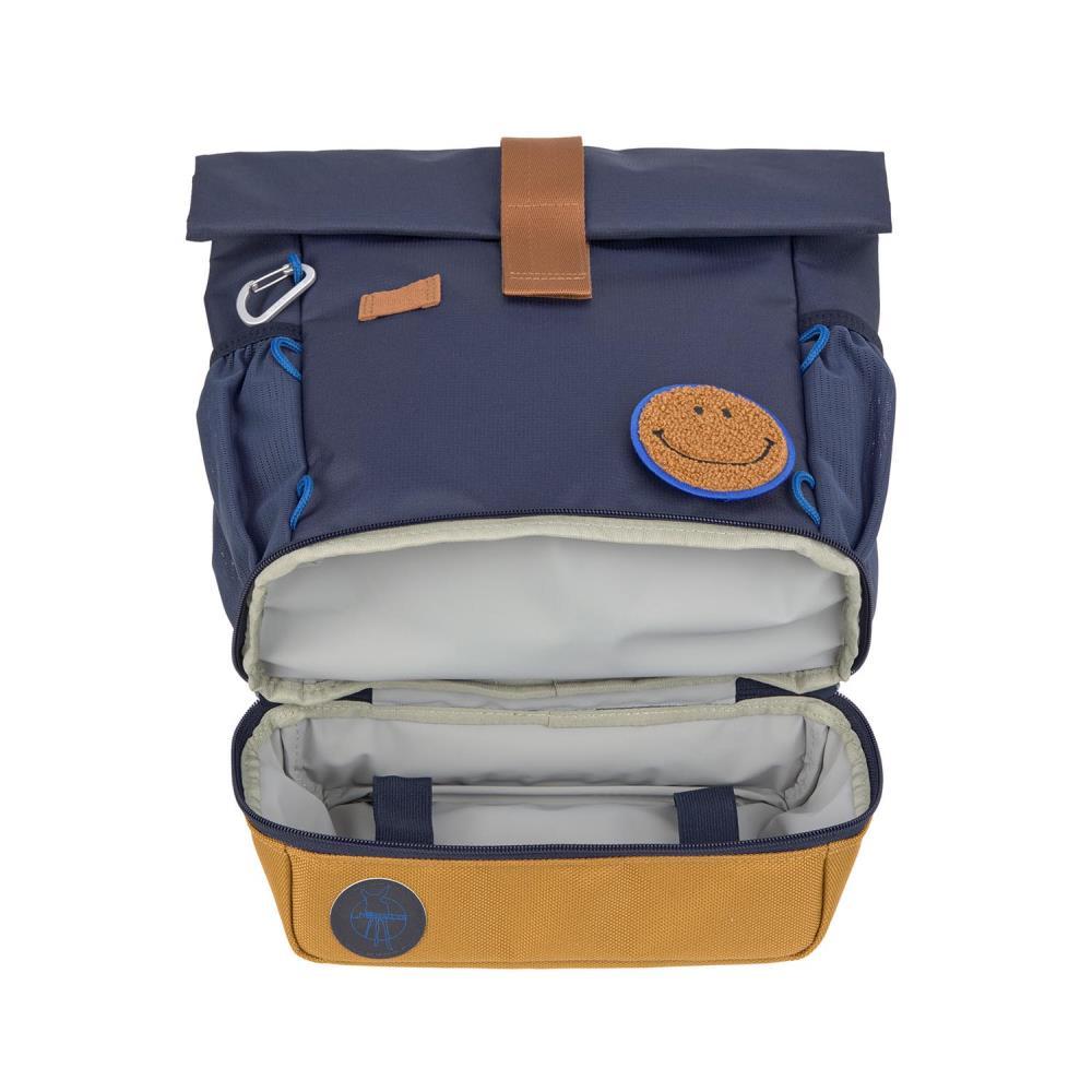 Lässig Mini Happy Prints Little Gang Navy Rolltop Kindergartenrucksack