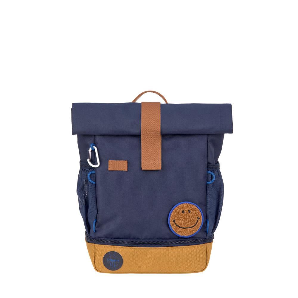 Lässig Mini Happy Prints Little Gang Navy Rolltop Kindergartenrucksack