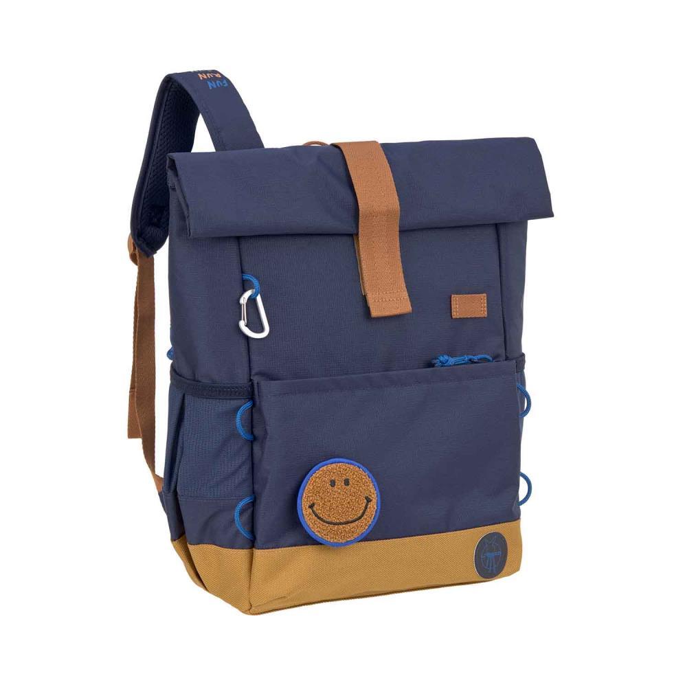 Lässig Medium Happy Prints Little Gang Navy Rolltop Kindergartenrucksack