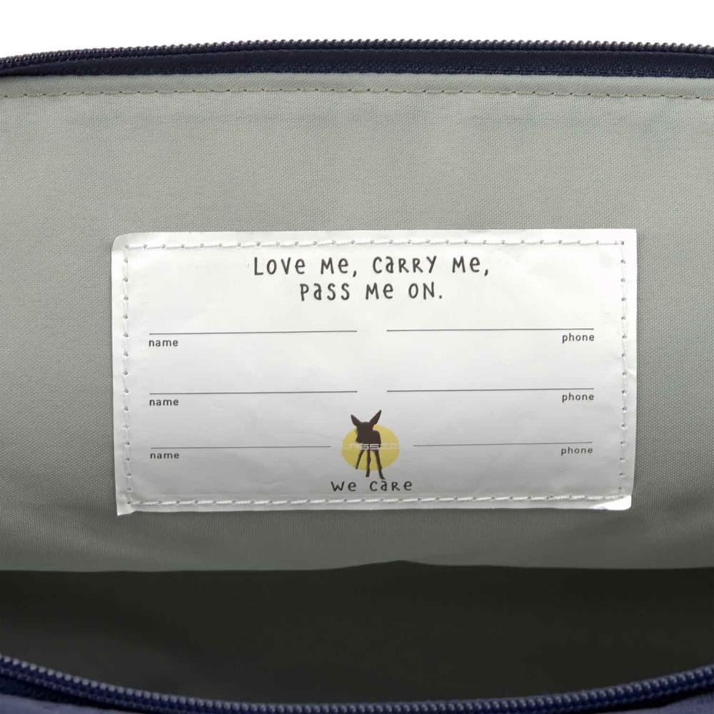 Lässig Medium Happy Prints Little Gang Navy Rolltop Kindergartenrucksack