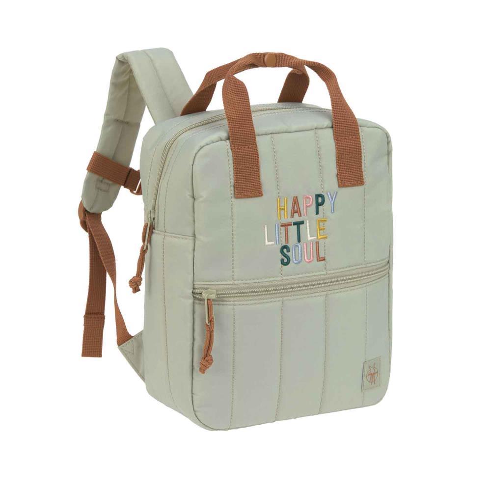 Lässig Mini Square Little Gang Light Khaki Kinderrucksack