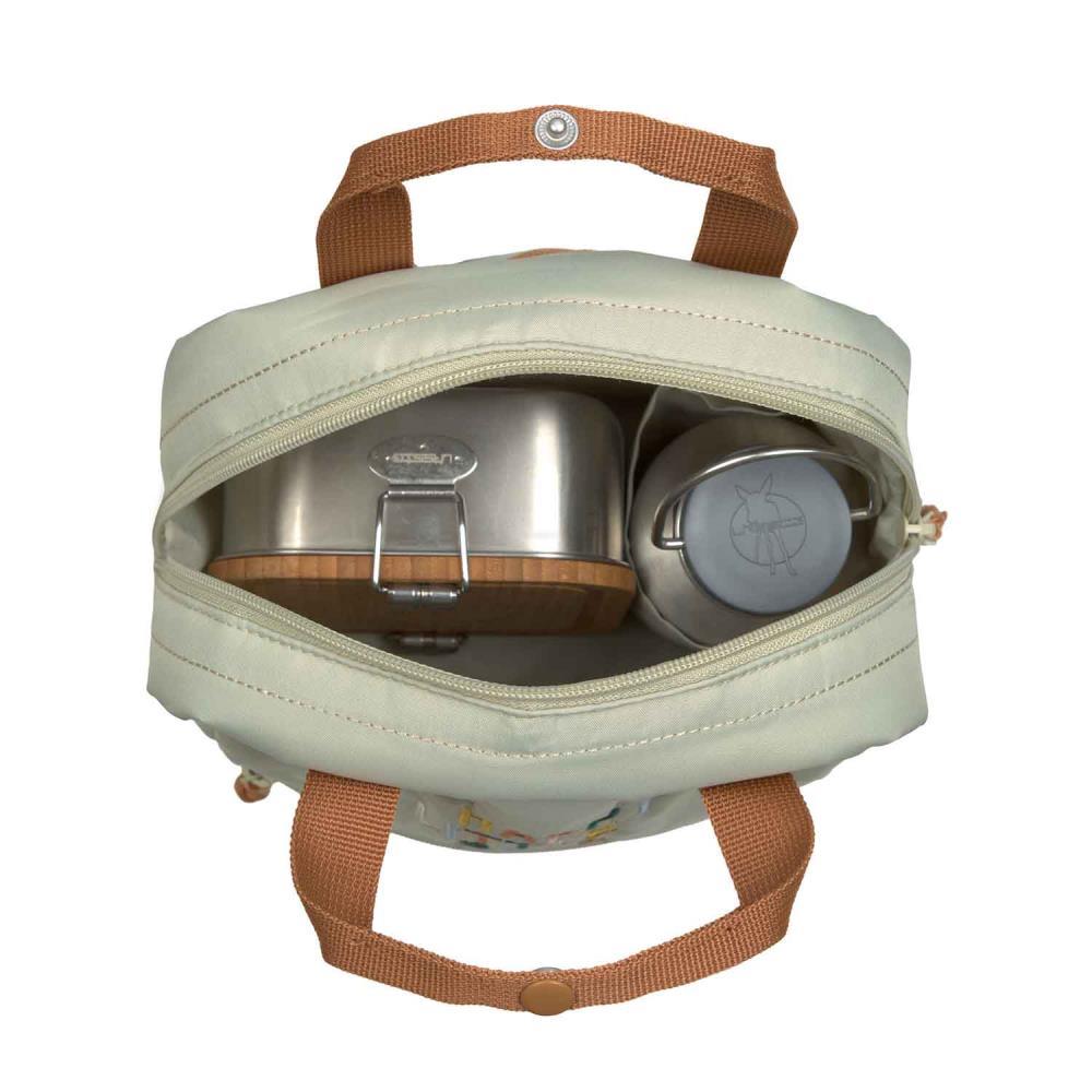 Lässig Mini Square Little Gang Light Khaki Kinderrucksack