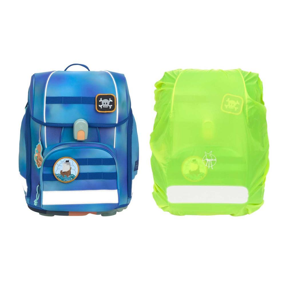 Lässig Boxy Unique Gradient Green Blue Schulranzen Set 7tlg.