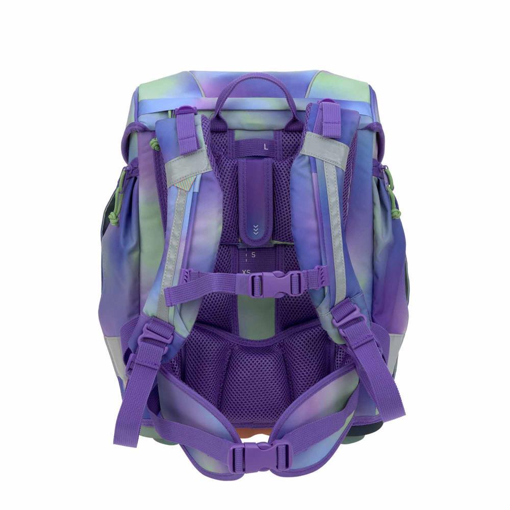 Lässig Boxy Unique Gradient Green Purple Schulranzen Set 7tlg.