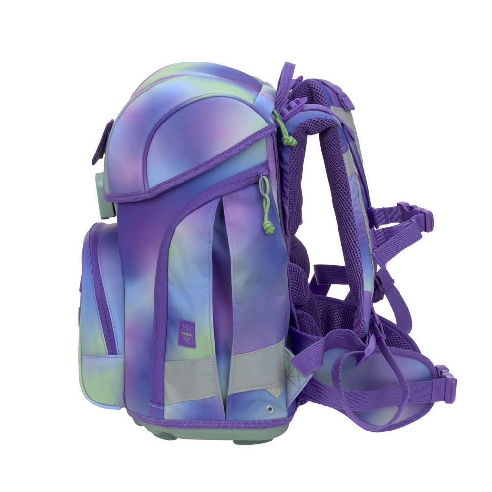 Lässig Boxy Unique Gradient Green Purple Schulranzen Set 7tlg.