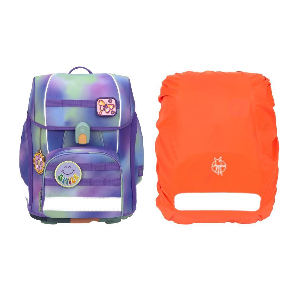 Lässig Boxy Unique Gradient Green Purple Schulranzen Set 7tlg.