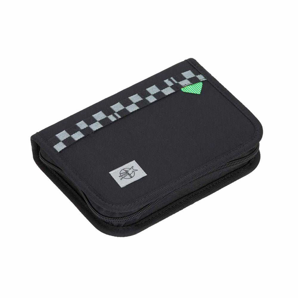 Lässig Slim Unique Black Schulranzen Set 7tlg.