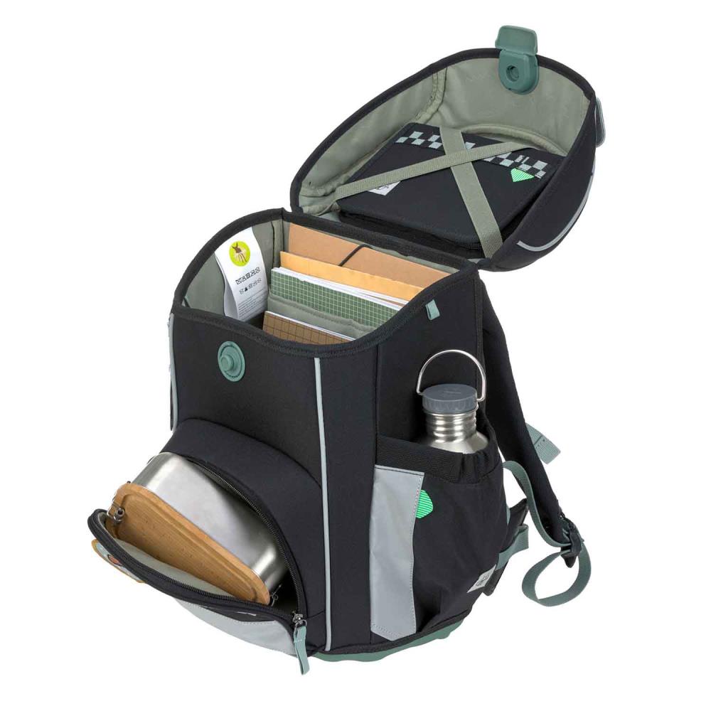 Lässig Slim Unique Black Schulranzen Set 7tlg.