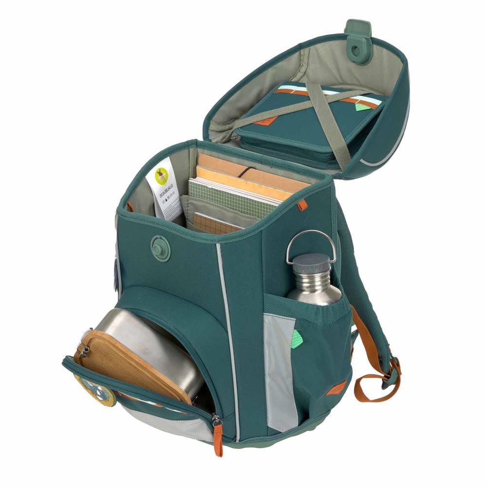 Lässig Slim Unique Dark Green Schulranzen Set 7tlg.