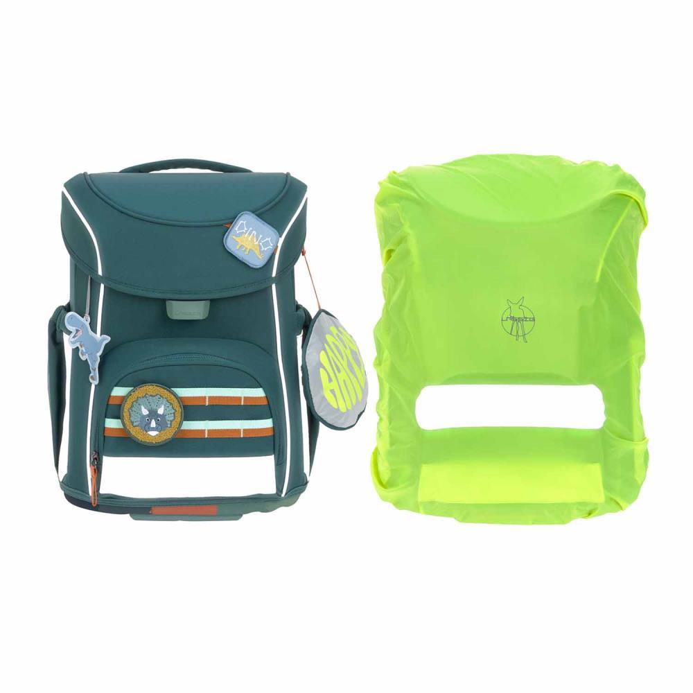 Lässig Slim Unique Dark Green Schulranzen Set 7tlg.