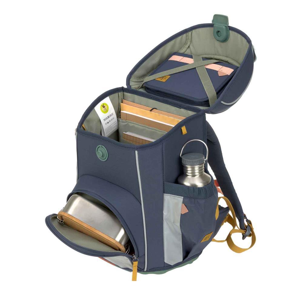 Lässig Slim Unique Navy Schulranzen Set 7tlg.