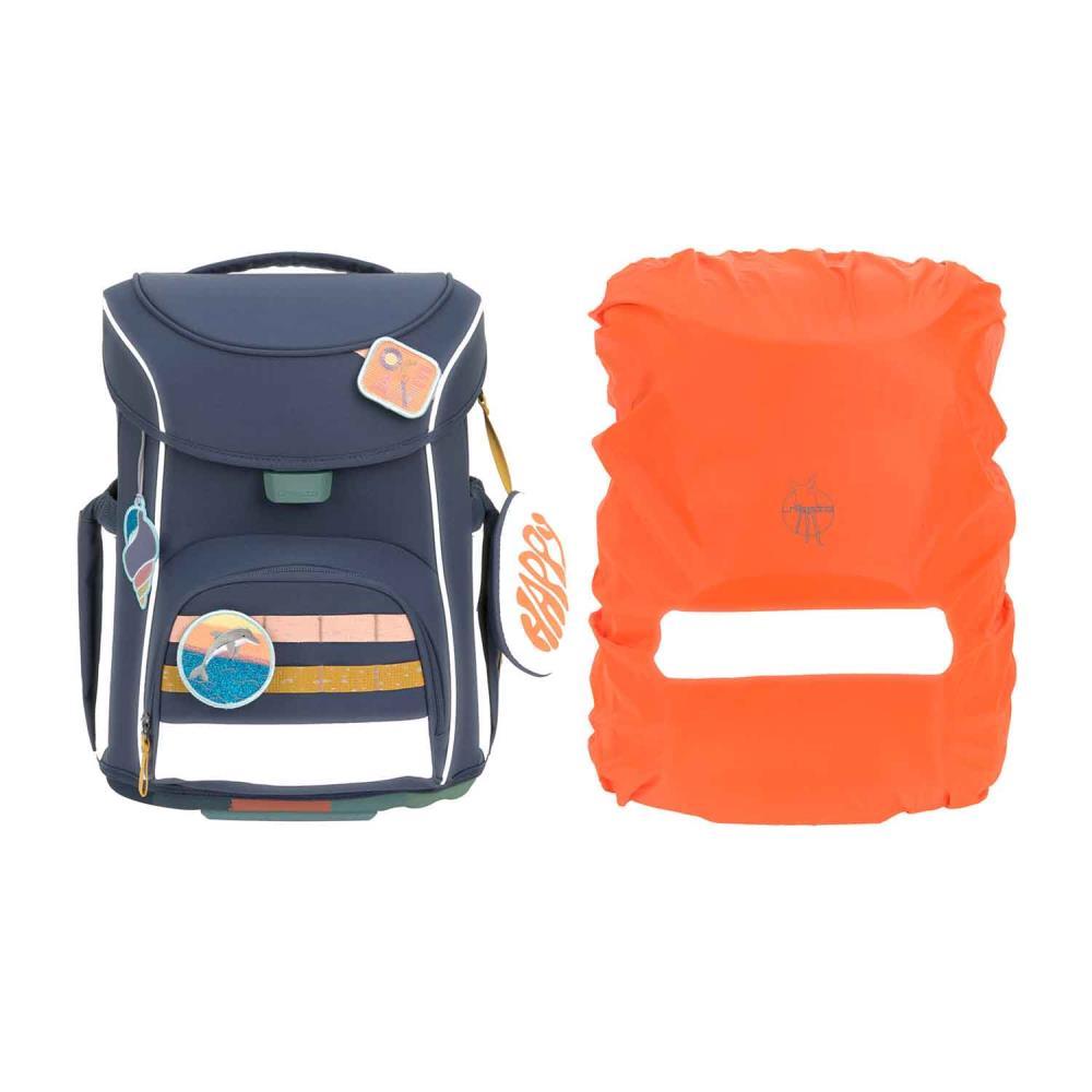 Lässig Slim Unique Navy Schulranzen Set 7tlg.