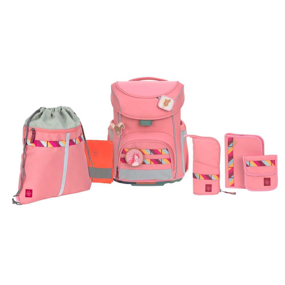 Lässig Slim Unique Pink Schulranzen Set 7tlg.