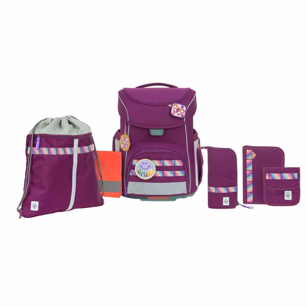 Lässig Slim Unique Lilac Schulranzen Set 7tlg.