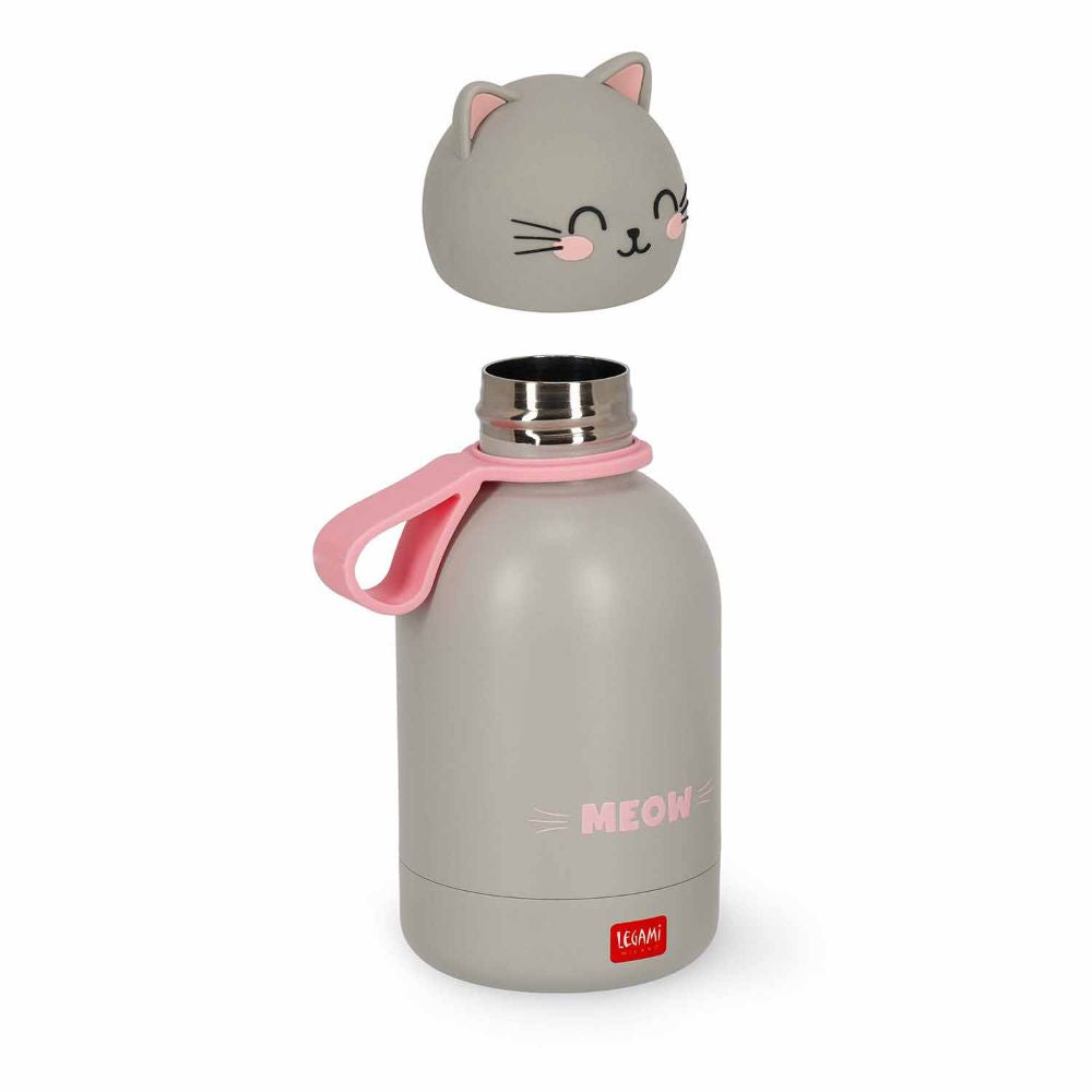 Legami Trinkflasche Katze Edelstahl 310 ml
