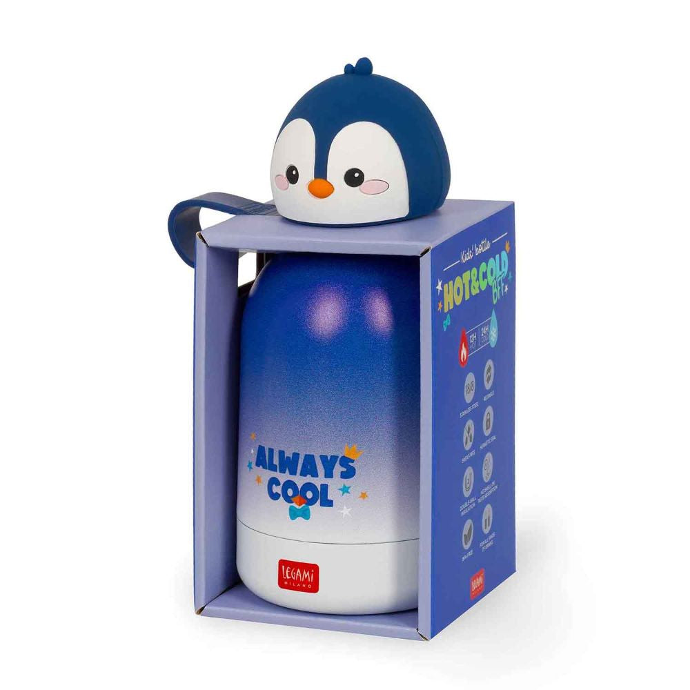 Legami Trinkflasche Pinguin Edelstahl 310 ml