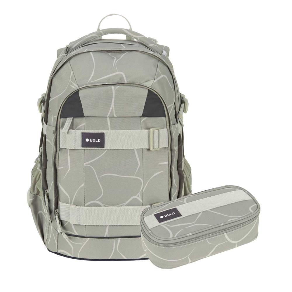 Lässig Bold Origin Curve Sage Schulrucksack Set 2tlg.