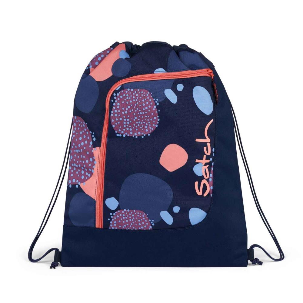 Style3 Turnbeutel Mit Schneeleopard-Fellmuster – 34x46cm (12 Liter), Polyester, Mit Kordelzug & Innentasche