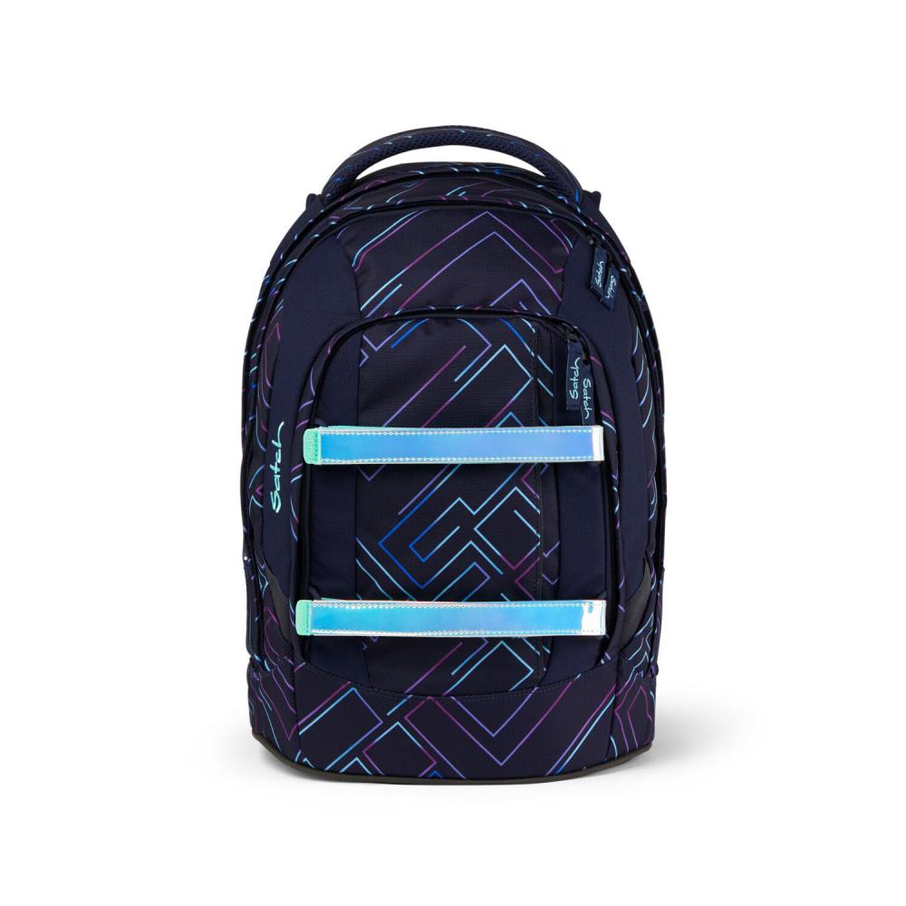 Satch Pack Purple Laser Schulrucksack Set 3tlg.