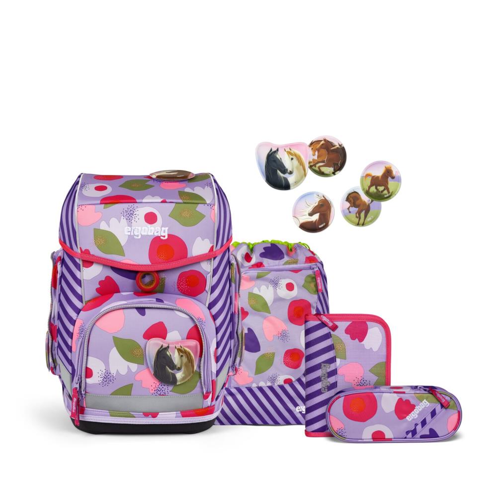 Ergobag Cubo BlütenzauBär Schulranzen Set 5tlg.