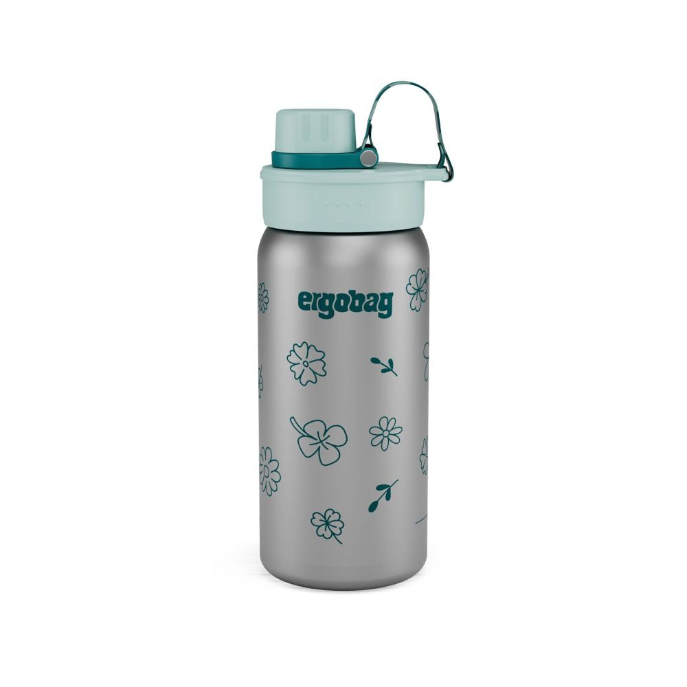 Ergobag Edelstahl Trinkflasche Blumen 0,5 l