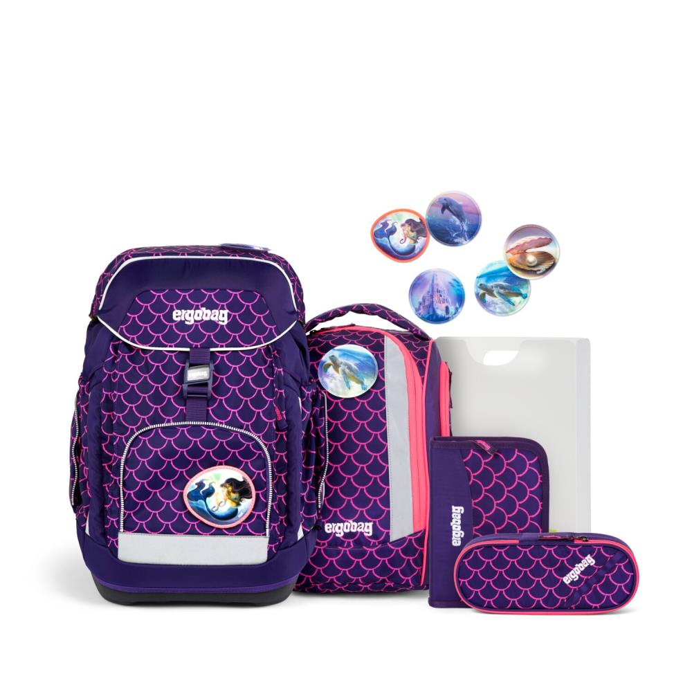 Ergobag Maxi PerlentauchBär Lumi Schulrucksack Set 6tlg.