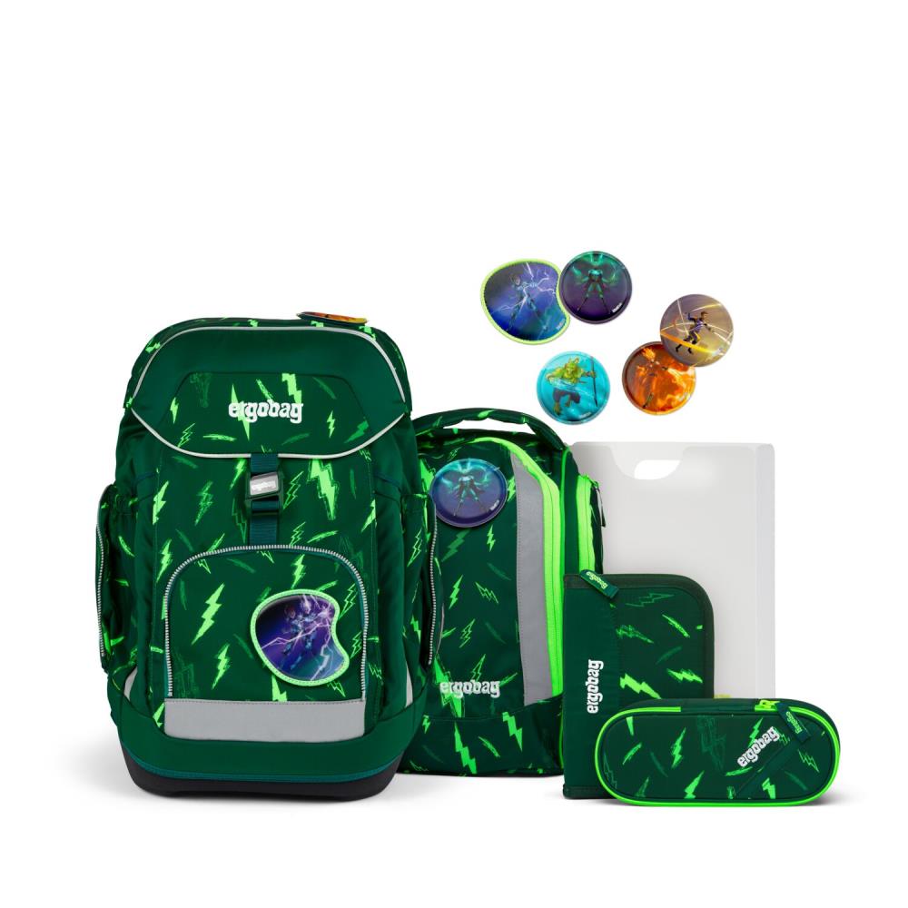 Ergobag Maxi Bärtastisch Lumi Edition Schulrucksack Set 6tlg.