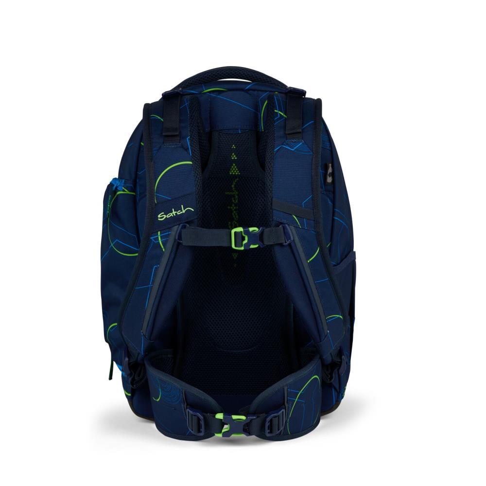 Satch Match Blue Tech Pencil Slider Light Edition Schulrucksack Set 3tlg.