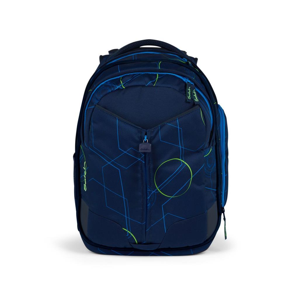 Satch Match Blue Tech Pencil Slider Light Edition Schulrucksack Set 3tlg.