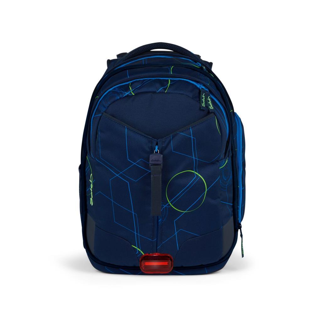 Satch Match Blue Tech Pencil Slider Light Edition Schulrucksack Set 3tlg.