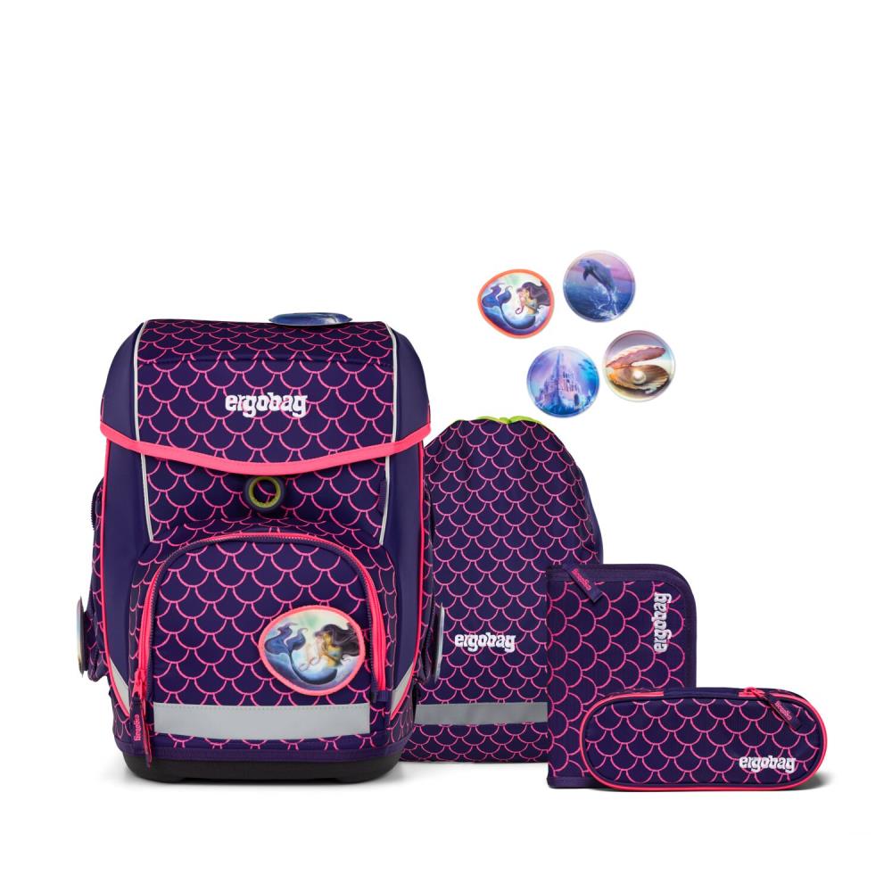 Ergobag Cubo PerlentauchBär Lumi Edition Schulranzen Set 5tlg.