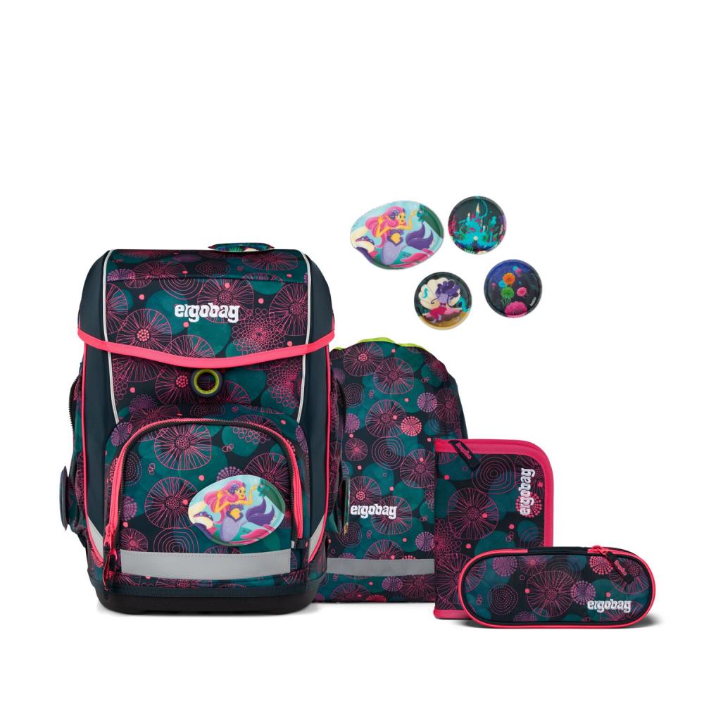 Ergobag Cubo KorallBär Schulranzen Set 5tlg.