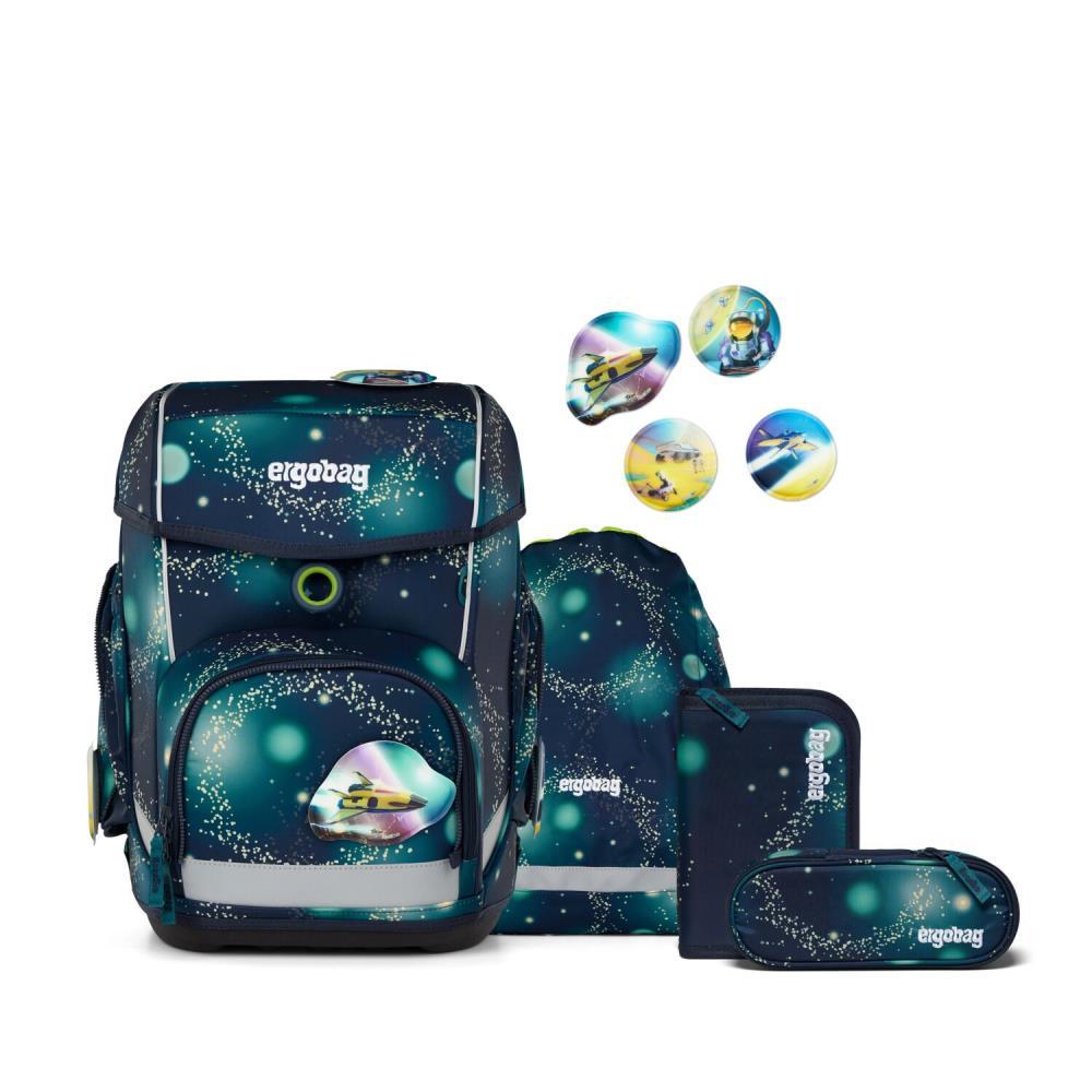 Ergobag Cubo RaumfahrBär Galaxy Glow Edition Schulranzen Set 5tlg.