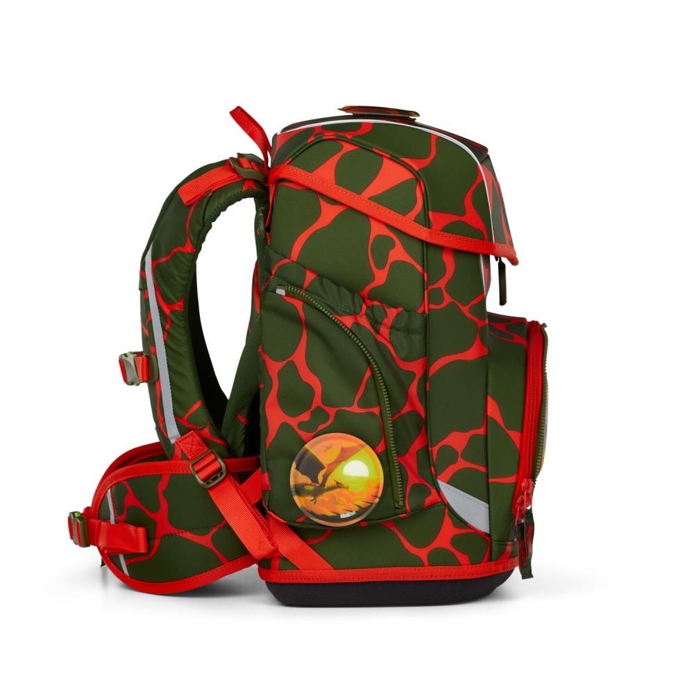 Ergobag Cubo FeuerspeiBär Lumi Edition Schulranzen Set 5tlg.