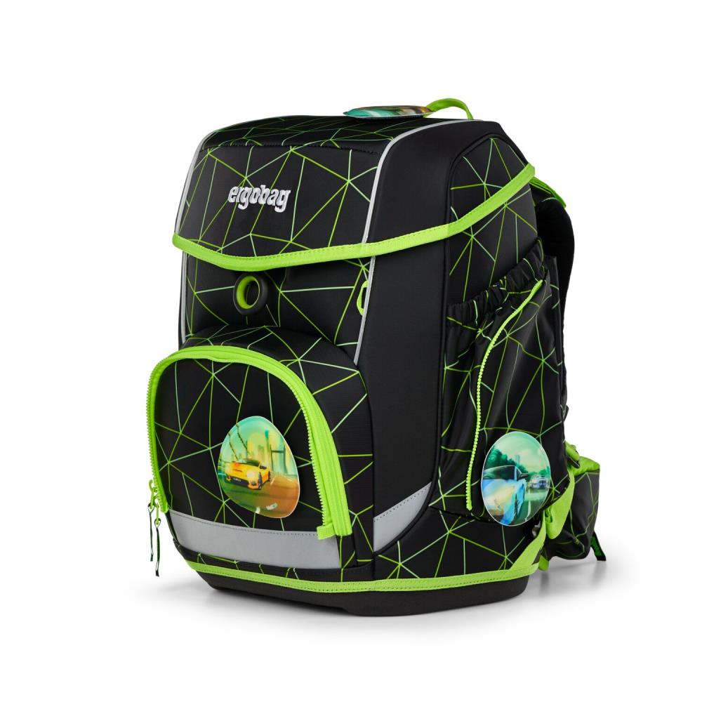 Ergobag Cubo CyBär Race Lumi Edition Schulranzen Set 5tlg.