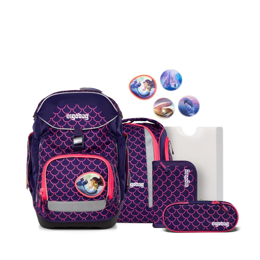 Ergobag Pack PerlentauchBär Lumi Edition Schulrucksack Set 6tlg.