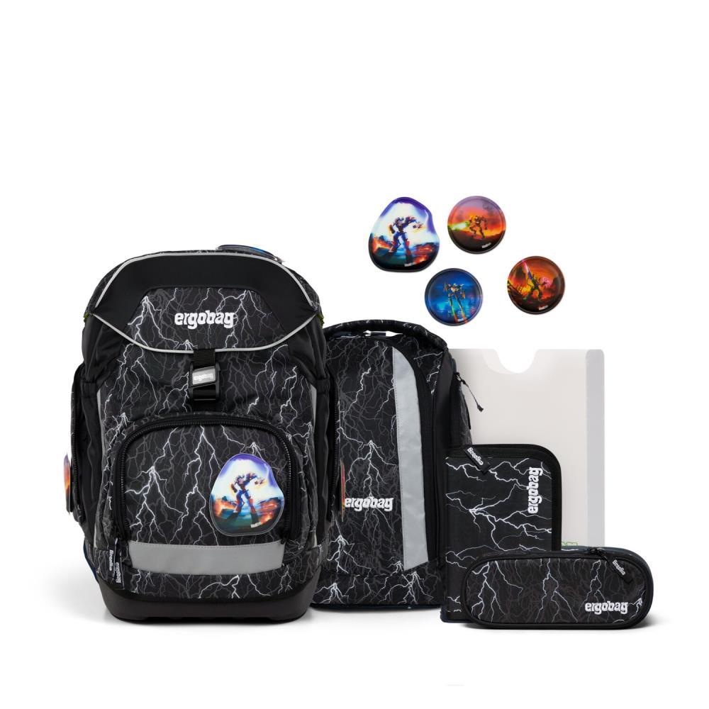 Ergobag Pack Super ReflektBär Reflex Glow Edition Schulrucksack Set 6tlg.
