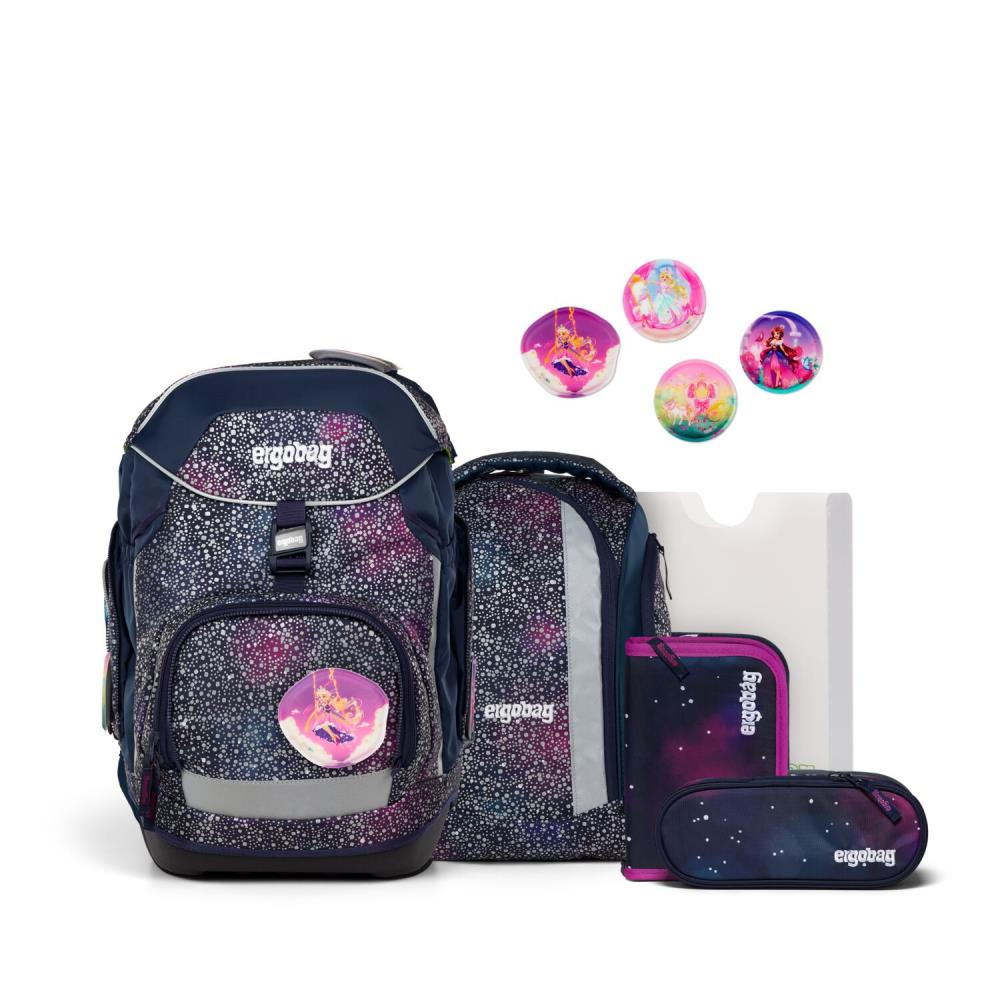 Ergobag Pack Bärlaxy Super Reflex Glow Edition Schulrucksack Set 6tlg.
