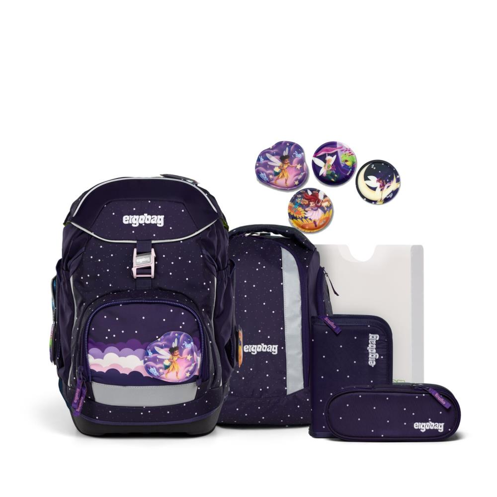Ergobag Pack SternguckBär Reflex Glow Edition Schulrucksack Set 6tlg.