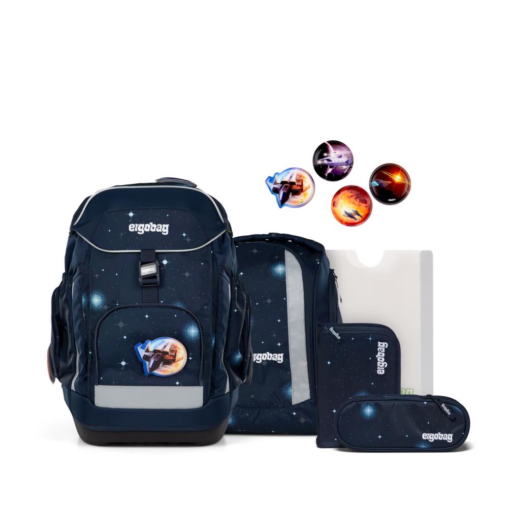 Ergobag Maxi KoBärnikus Galaxy Glow Edition Schulrucksack Set 6tlg.