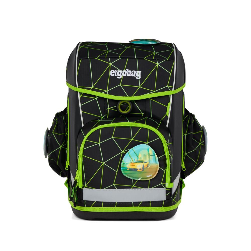 Ergobag Cubo Light CyBär Race Lumi Edition Schulranzen Set 6tlg.